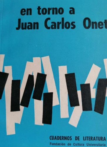 Portada del libro de En torno a Juan Carlos Onetti. Cuadernos de Literatura 15. 1974 106pp