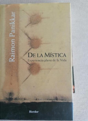 Portada del libro de De la mistica