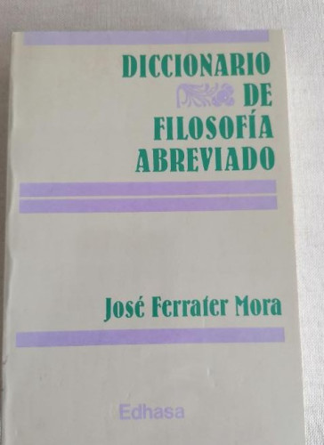 Portada del libro de DICCIONARIO DE FILOSOFÍA ABREVIADO.