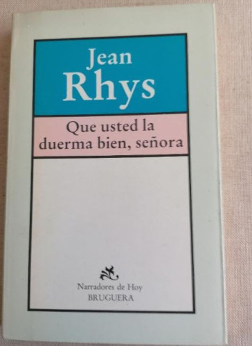 Portada del libro de Que usted la duerma bien, señora