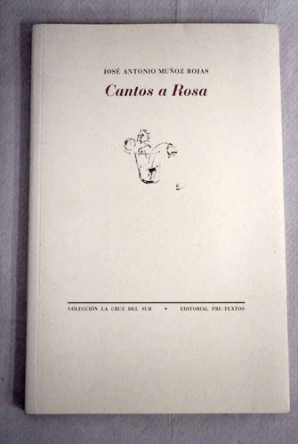 Portada del libro de Cantos a Rosa