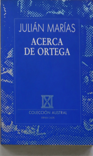 Portada del libro de Acerca de Ortega y Gasset
