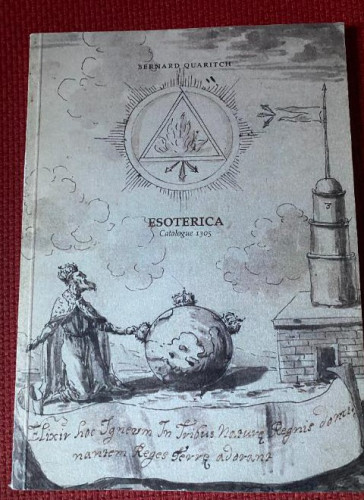 Portada del libro de ESOTERICA. BERNARD QUARITCH. EDICION EN INGLES, ALEMAN, ITALIANO.