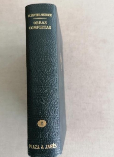 Portada del libro de M. VANDER MEERSCHE, OBRAS COMPLETAS, ED. PLAZA AND JANES, TOMO II 1974 1174pp