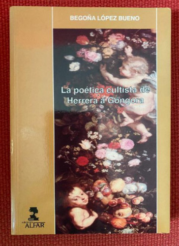 Portada del libro de La poetica cultista de Herrera a gongora