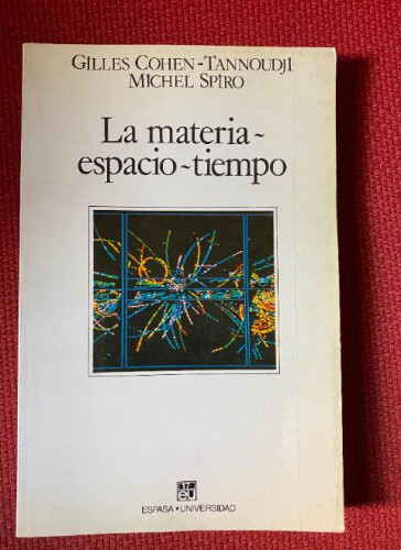 Portada del libro de Materia espacio-tiempo, la