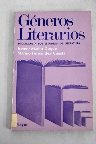 Portada del libro de Géneros literarios