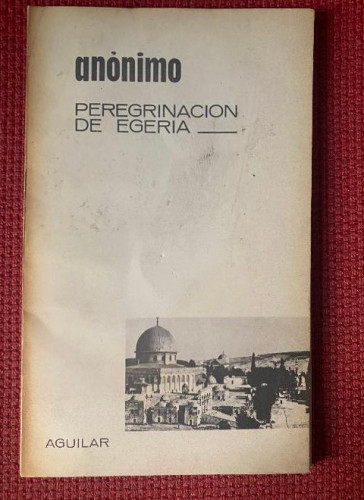 Portada del libro de Peregrinación de Egeria