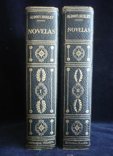 Portada del libro de ALDOUS HUXLEY. NOVELAS. DOS TOMOS. ED. PLANETA. 1EDI. 1957